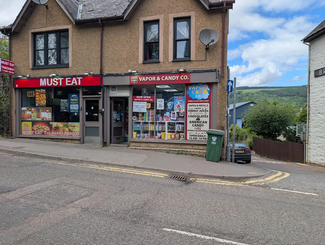 The UK has recently banned tobacco for anyone born after 2009. Good news for this vapes and candy shop that the youths can still buy vapes, just not cigarettes. I mean, it’s still against the law to sell vapes to minors, but come on. This is a vape and candy store.