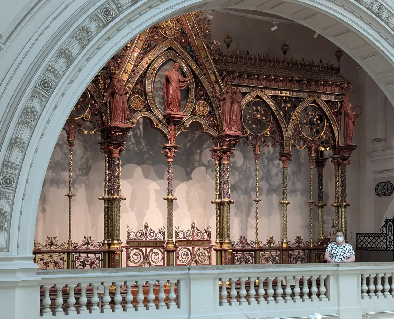 The Hereford Screen, which isn’t a football play. Chrissy added for scale. There was a lot of really interesting ornate ironmongery, including some more modern stuff. Remember to like and subscribe and you’ll get notified when we put up extra photos from the trip in future posts!