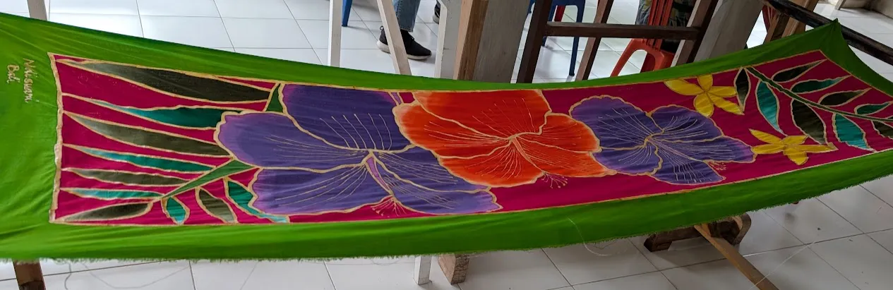 Batik shawl.