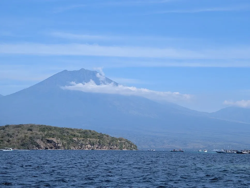 Big volcano on Java Island