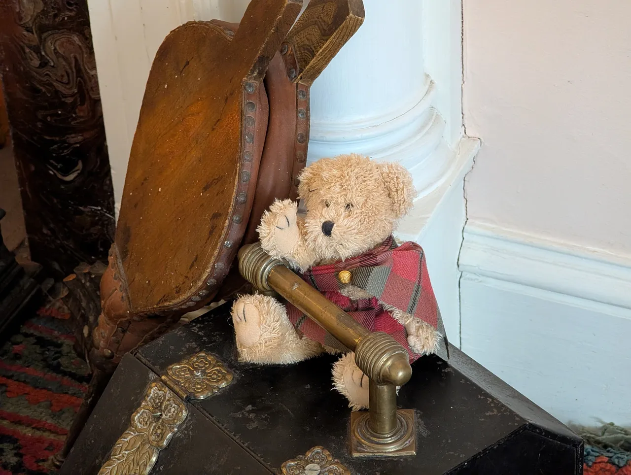 Highlander bear, Braemar Castle. Britain used to have bears, like a long time ago, but not anymore. Still, there’s something universal about a soft friend; the castle had at least three.