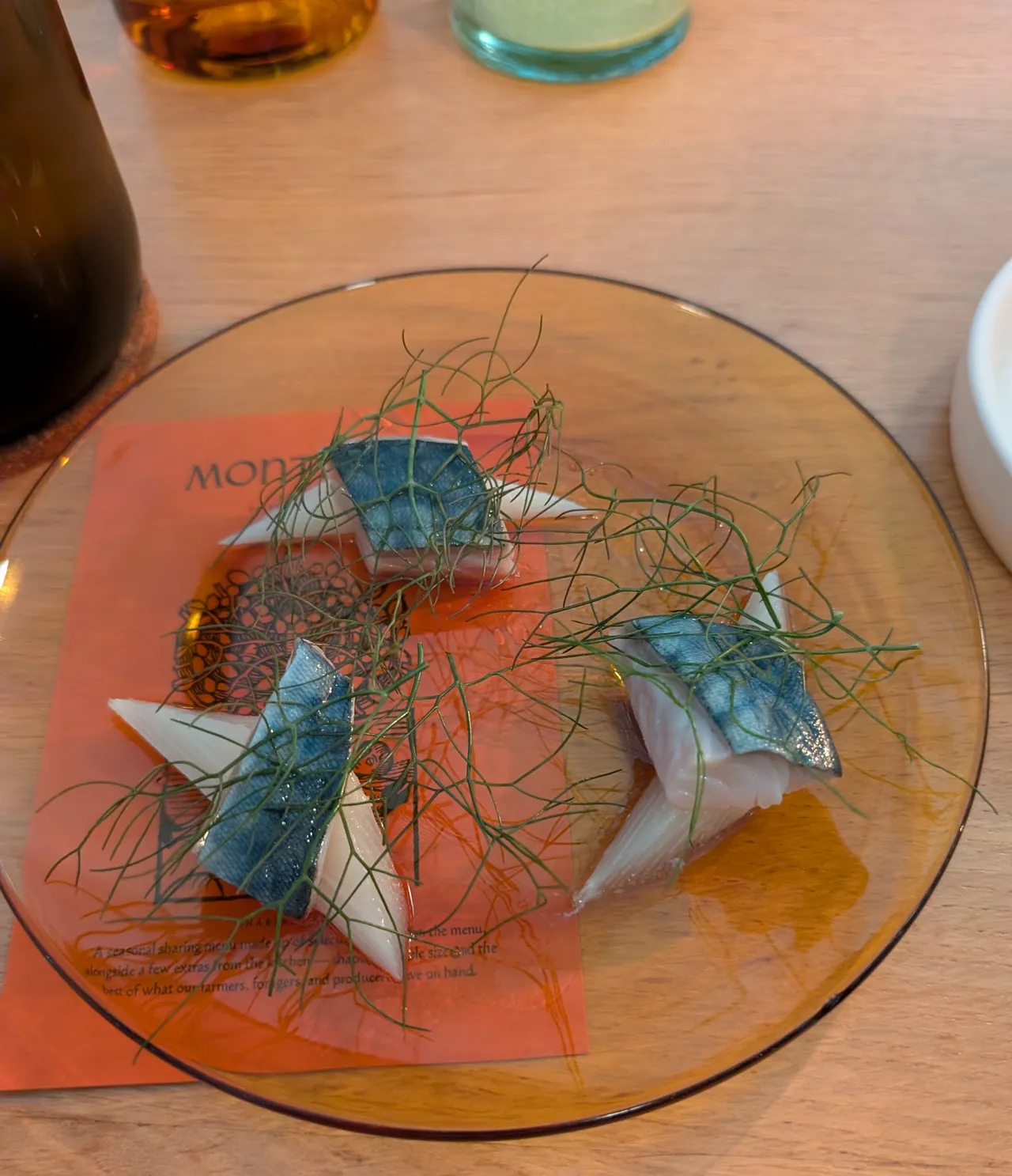 Dinner was a group tasting menu at Montrose. The group has a “no phones” rule at dinner (which I appreciate) so I didn’t take too many photos. This is another crudo, mackerel this time, on a white asparagus. Dinner was fantastic, a huge variety of small tastes, all locally sourced and inventively put together. Strongly recommend visiting here if you’re ever around.