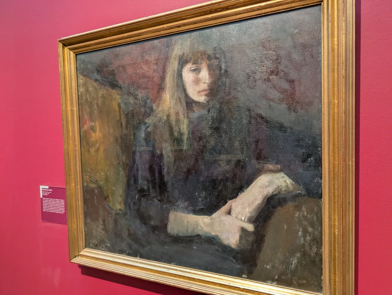 Portrait of Rosemary Atkins by Katheryn Kynoch, The Hunterian collection, University of Glasgow. Not my best photo, but the painting was arresting. Did I talk about this art collection? The curation was provocative - it provoked me to think about what gets collected and displayed, what doesn’t, and why.