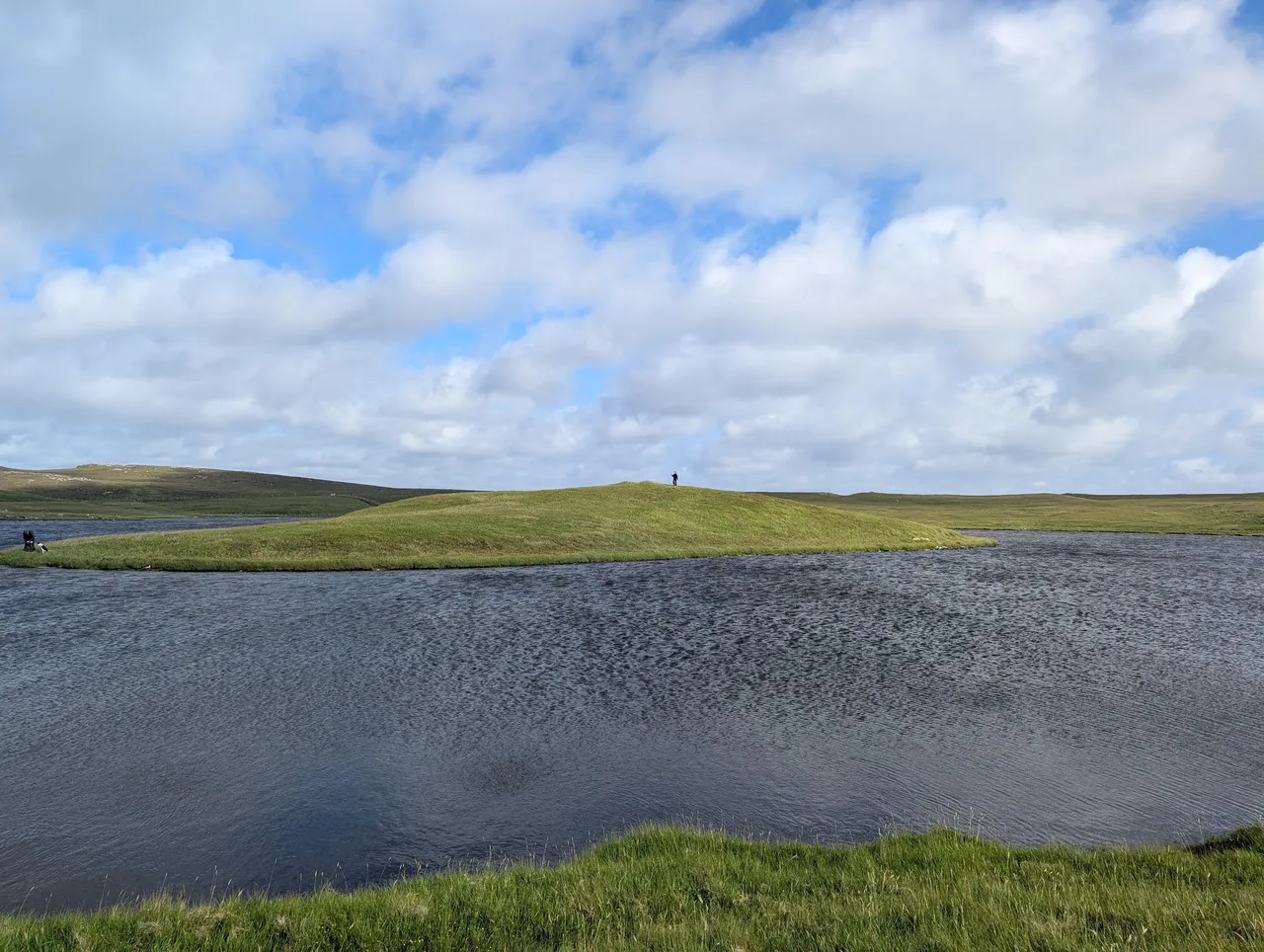 The wind sometimes imprints itself upon the water.