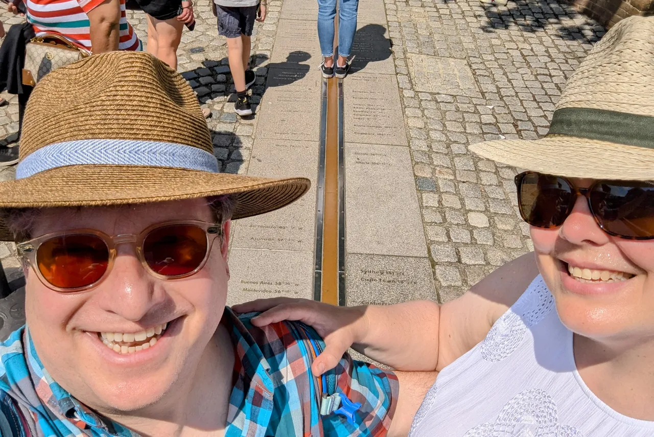 That’s the prime meridian. There were some other prime meridians too, each royal astronomer tended (for some reason) to move it a couple of yards to the left when they took office. This was the one that was active when the whole thing got formalized.